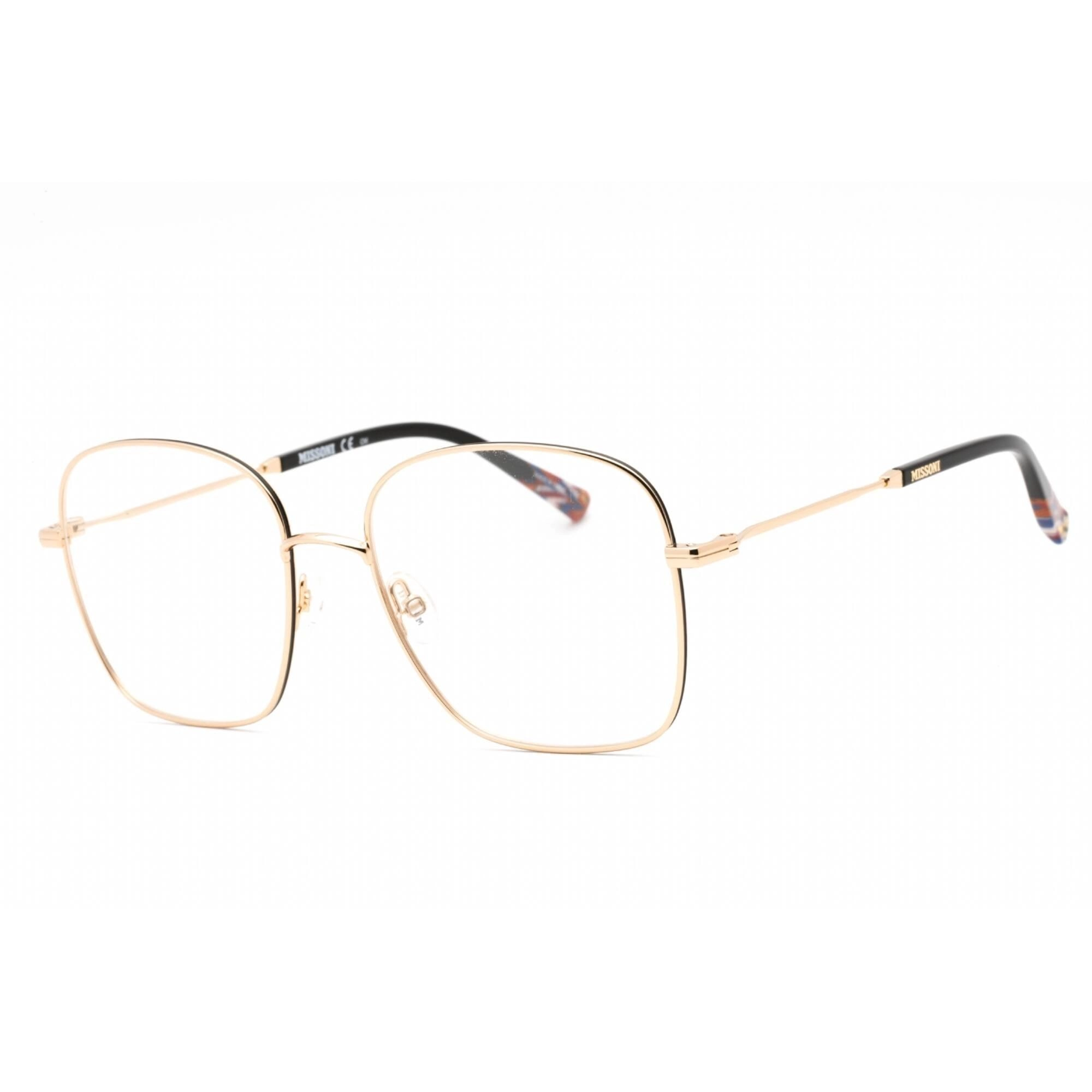 Missoni Women's Eyeglasses - Clear Lens Black Gold Metal Frame | MIS 0017 02M2 00