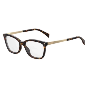 Moschino Women's Eyeglasses - Dark Havana Plastic Cat Eye Frame | MOSCHINO MOS504 86