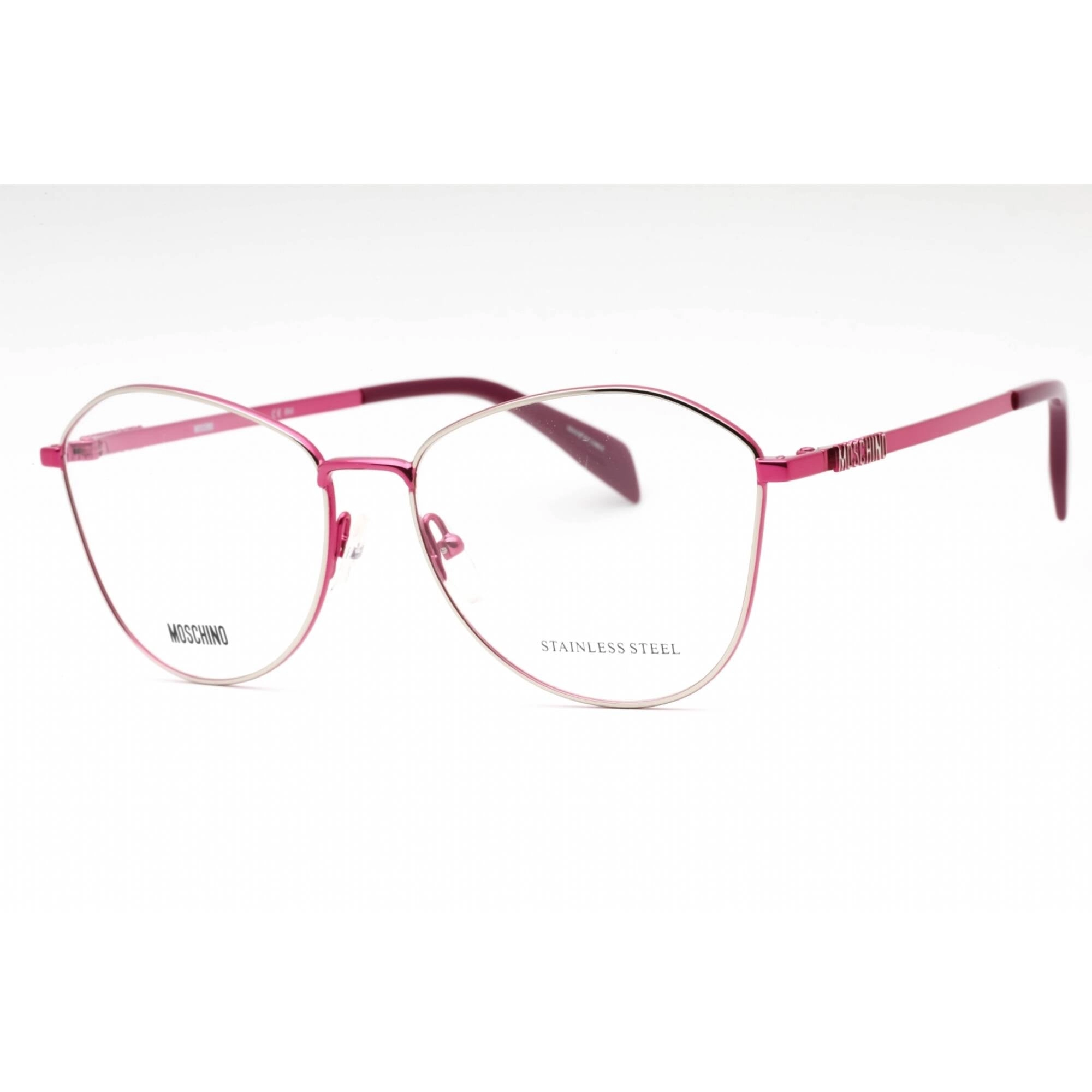 Moschino Women's Eyeglasses - Fuchsia Metal Butterfly Full Rim Frame | MOS520 MU1