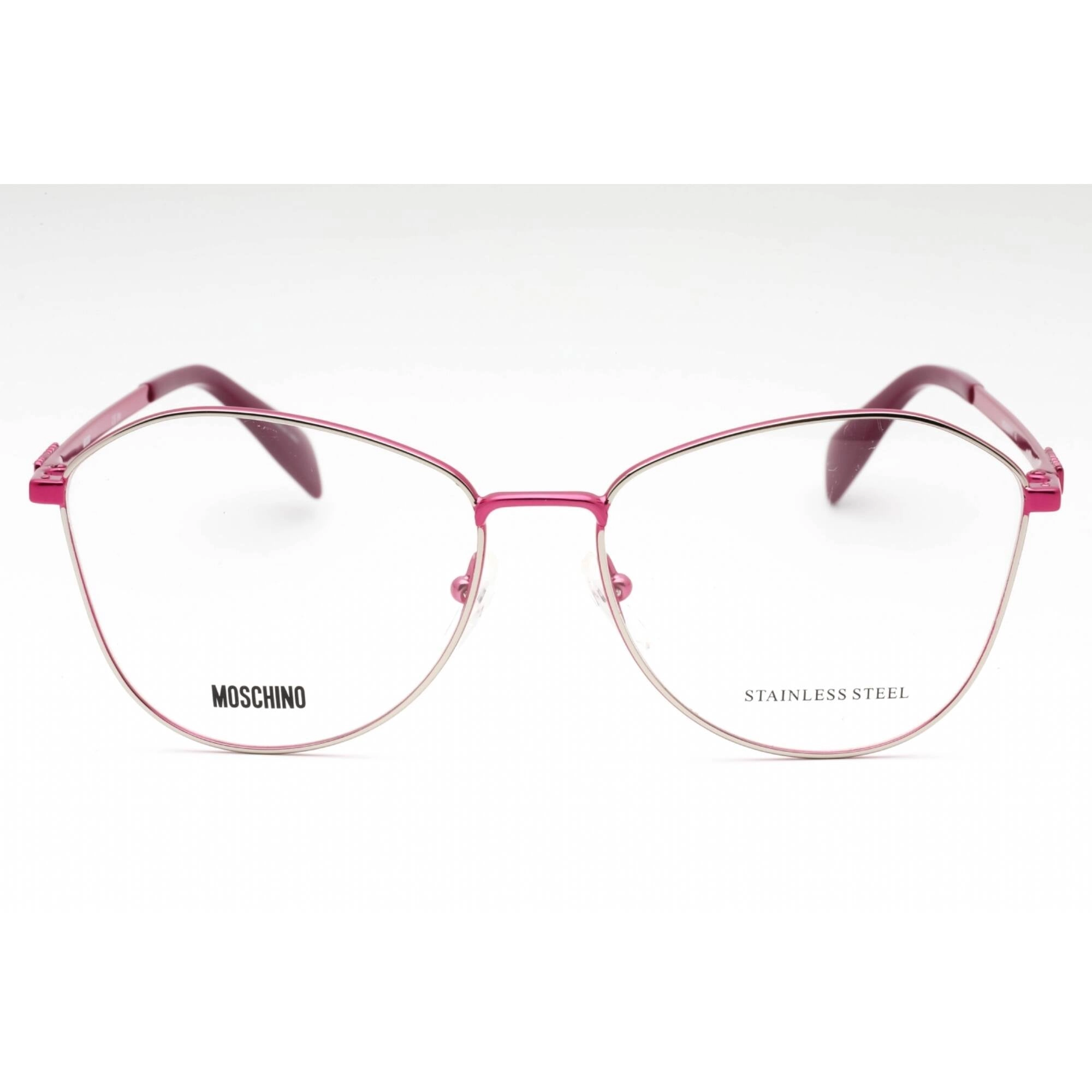 Moschino Women's Eyeglasses - Fuchsia Metal Butterfly Full Rim Frame | MOS520 MU1