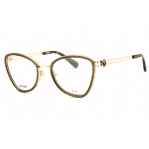 Moschino Women's Eyeglasses - Khaki Plastic Butterfly Full Rim Frame | MOS584 03Y5 00
