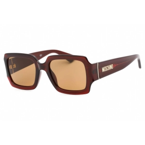 Moschino Women's Sunglasses - Red Rectangular Frame Brown Lens | MOS063/S 0C9A 70