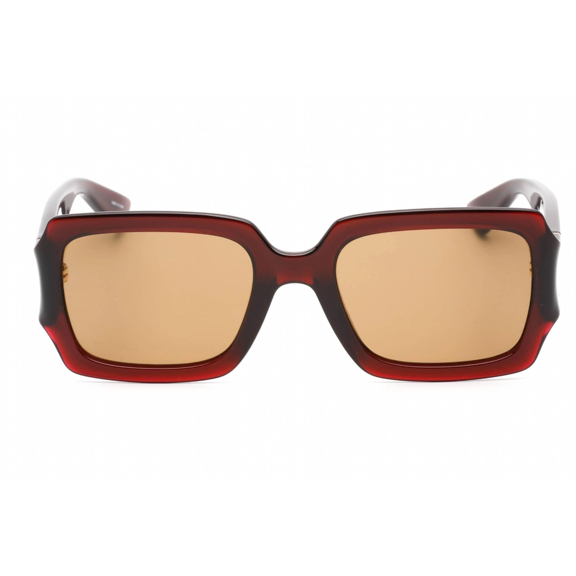 Moschino Women's Sunglasses - Red Rectangular Frame Brown Lens | MOS063/S 0C9A 70