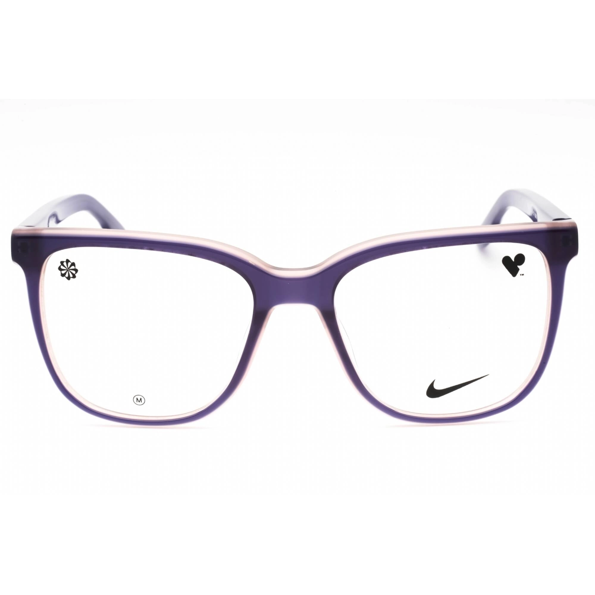 Nike Women's Eyeglasses - Milky Grape Laminate Acetate Square Frame | NIKE 7166 512