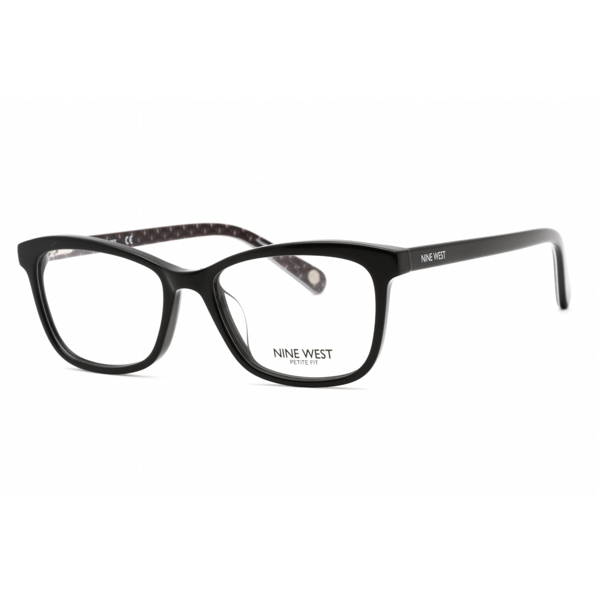 Nine West Women's Eyeglasses - Full Rim Black Plastic Rectangular Frame | NW5184 001
