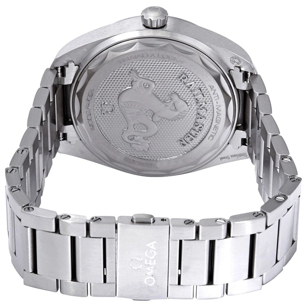 Omega Seamaster Railmaster Automatic Chronometer Stainless Steel Blue Dial Mens Watch 220.10.40.20.03.001