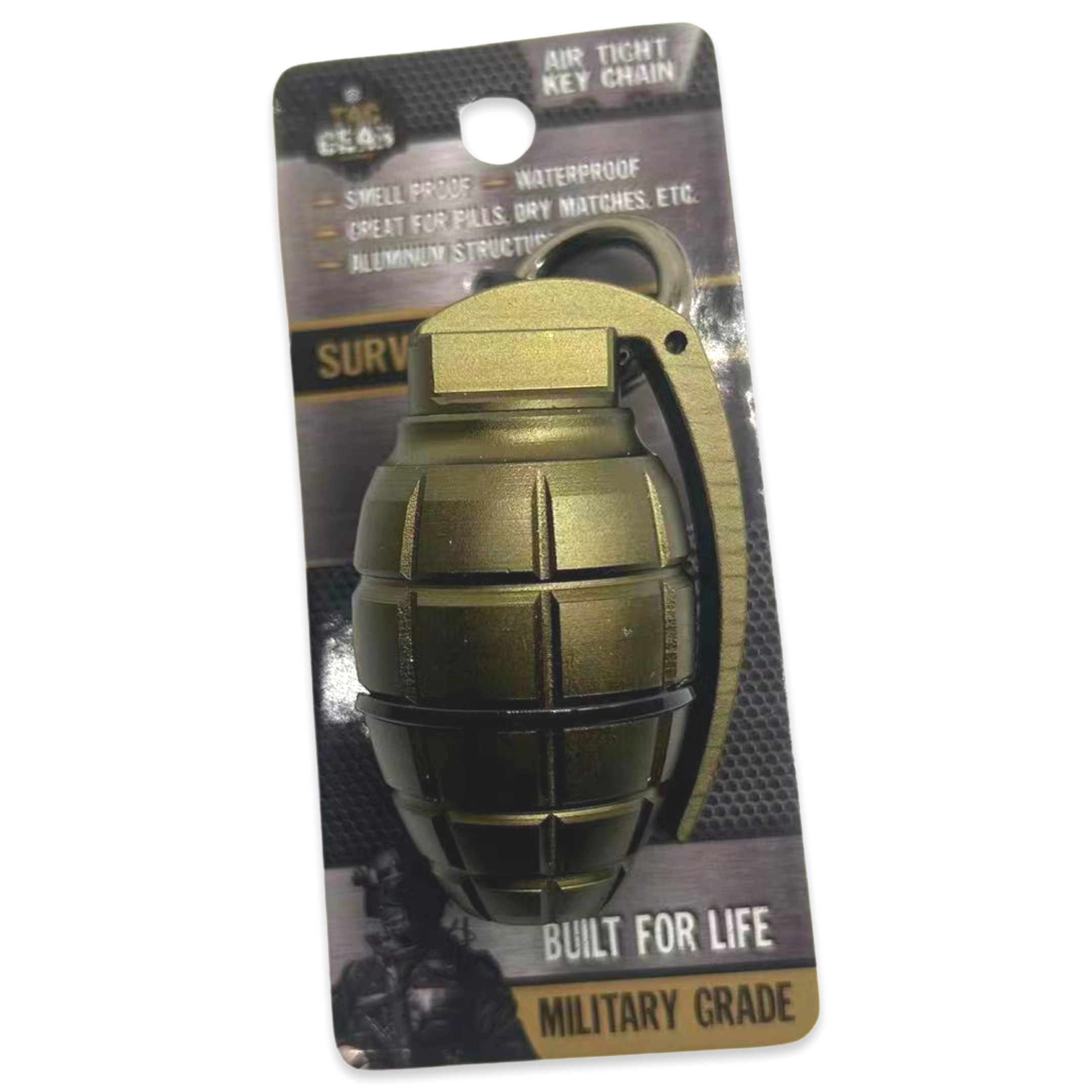 Patriot Grenade Storage Key Chain - 6 Pieces Per Retail Ready Display 23513