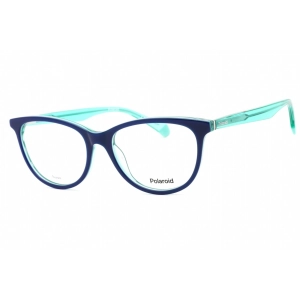 Polaroid Core Women's Eyeglasses - Blue Aqua Full Rim Cat Eye Frame | PLD D395 0Z90 00