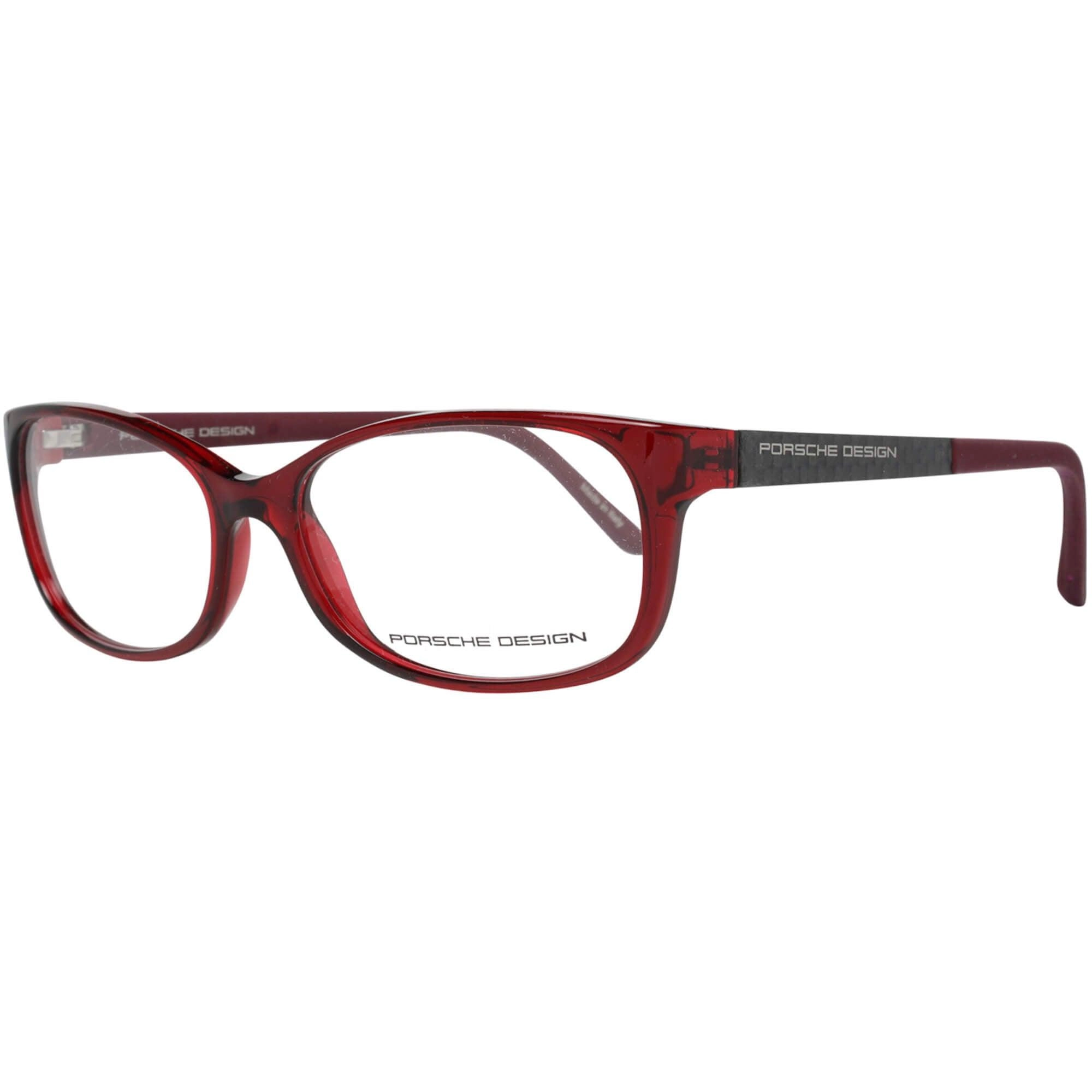 Porsche Women's Eyeglasses - Red Violet Plastic Frame Demo Lens | PORSCHE P8247 D
