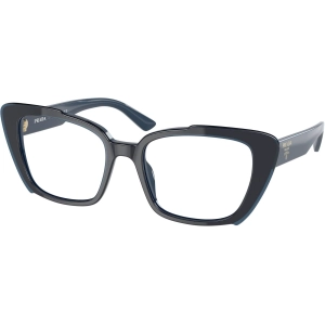 Prada Women's Eyeglasses - Full Rim Blue Plastic Cat Eye Shape Frame | 0PR01YVF 08V1O1