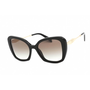 Prada Women's Sunglasses - Full Rim Black Plastic Butterfly Frame | 0PR 03YS 1AB0A7