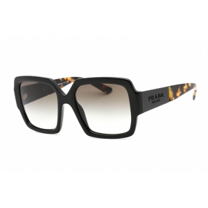 Prada Women's Sunglasses - Full Rim Black Plastic Butterfly Frame | 0PR 21XS 1AB0A7