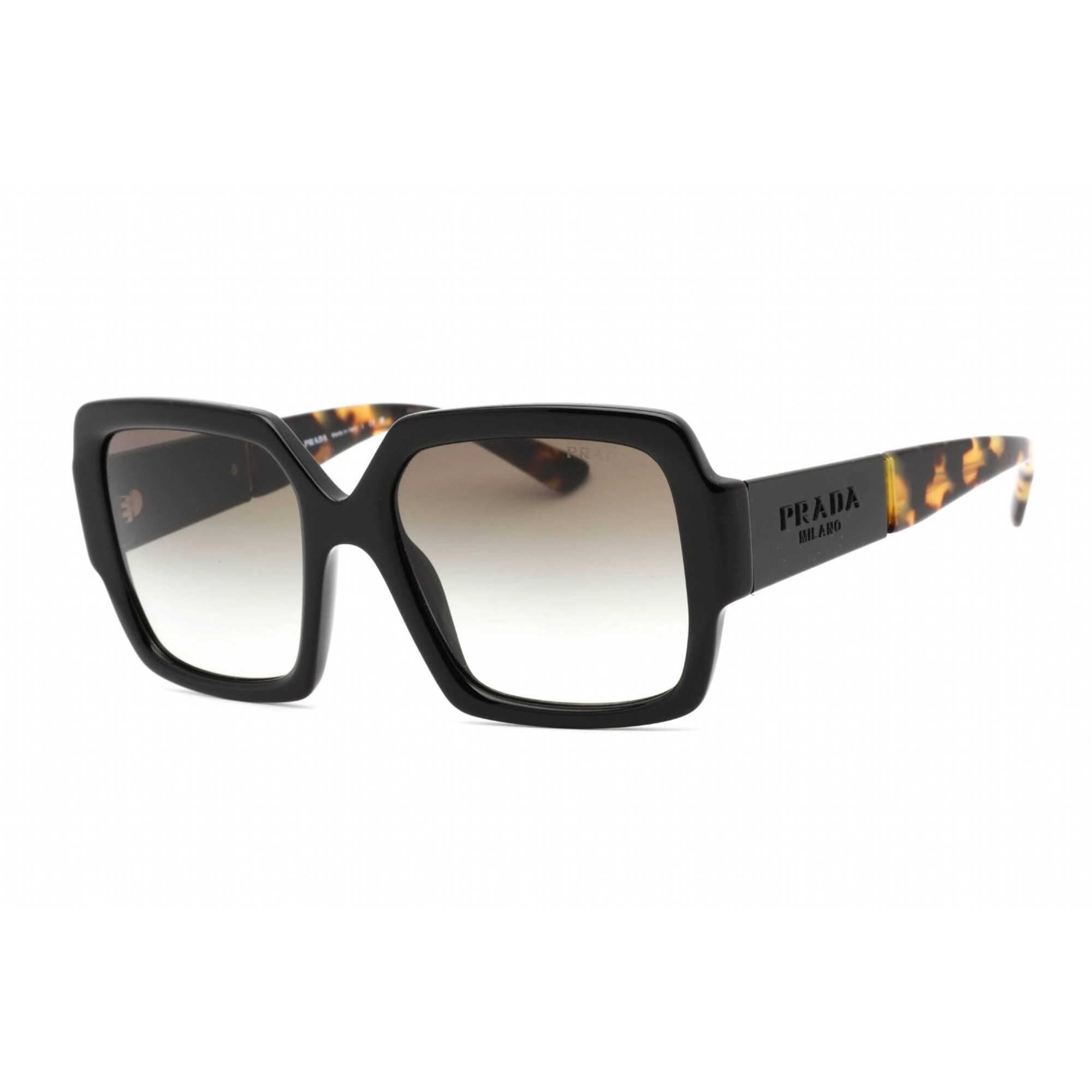 Prada Women's Sunglasses - Full Rim Black Plastic Butterfly Frame | 0PR 21XS 1AB0A7