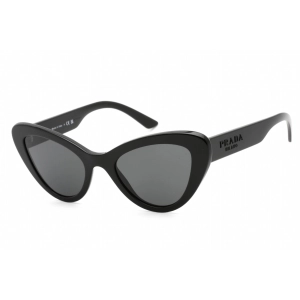 Prada Women's Sunglasses - Full Rim Black Plastic Cat Eye Frame | 0PR 13YS 1AB5S0
