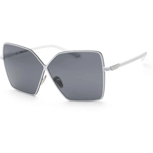 Prada Women's Sunglasses - White Metal Full Rim Frame Dark Grey Lens | 0PR 50YS 4615S0