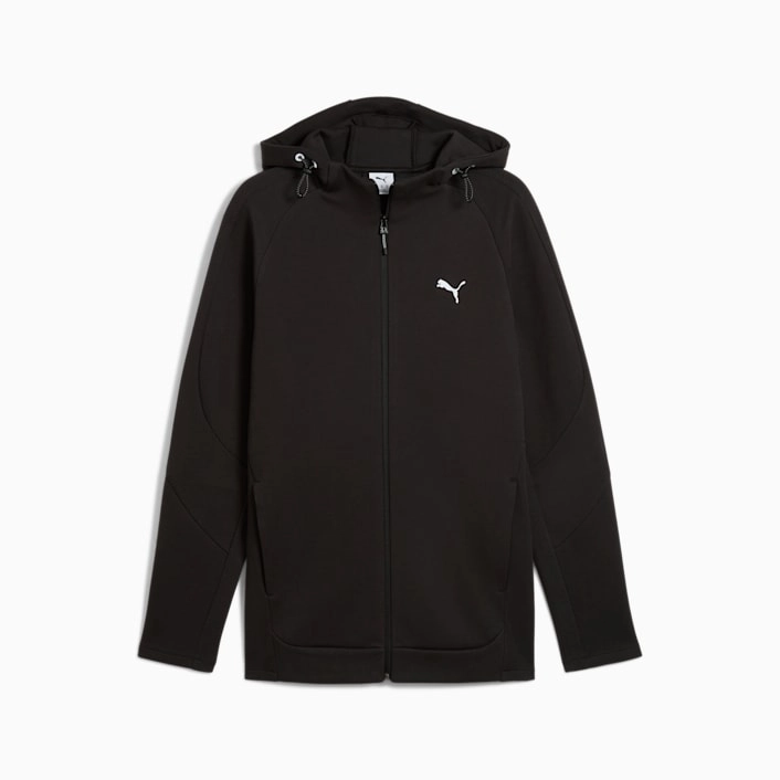 PUMA MEN'S EVOSTRIPE FULL ZIP BLACK JACKET