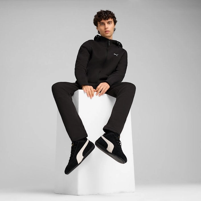 PUMA MEN'S EVOSTRIPE FULL ZIP BLACK JACKET