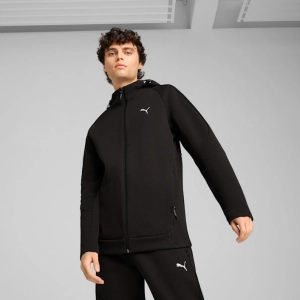 PUMA MEN'S EVOSTRIPE FULL ZIP BLACK JACKET