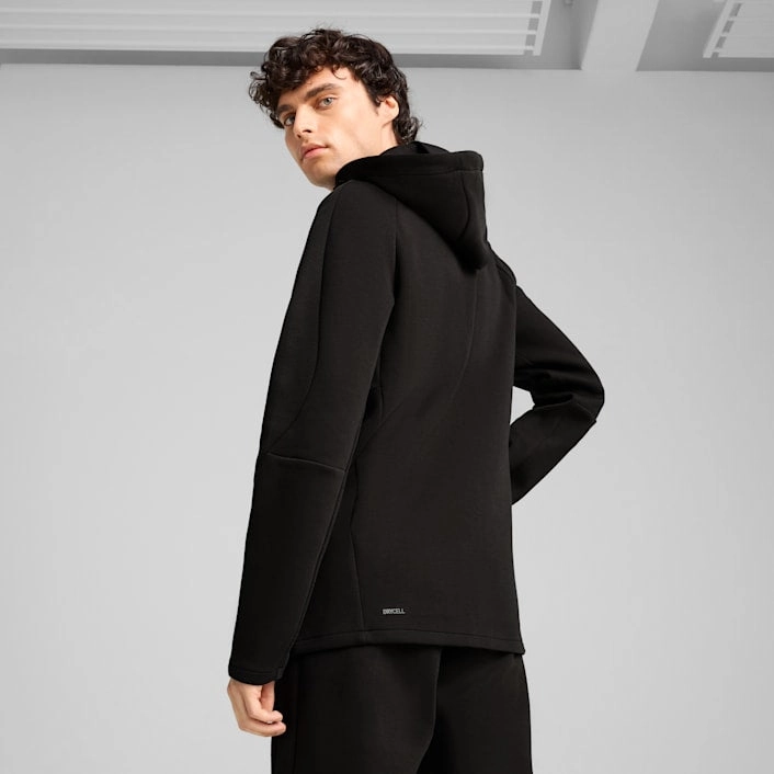 PUMA MEN'S EVOSTRIPE FULL ZIP BLACK JACKET