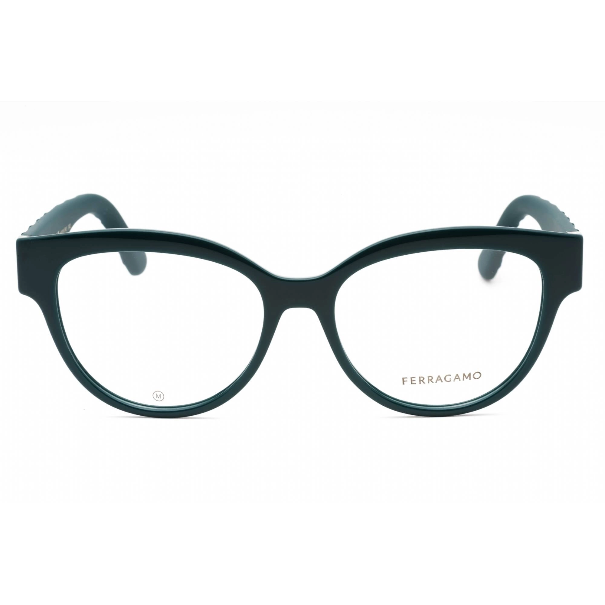 Salvatore Ferragamo Women's Eyeglasses - Petrol Cat Eye Full Rim Frame | SF2957EN 321