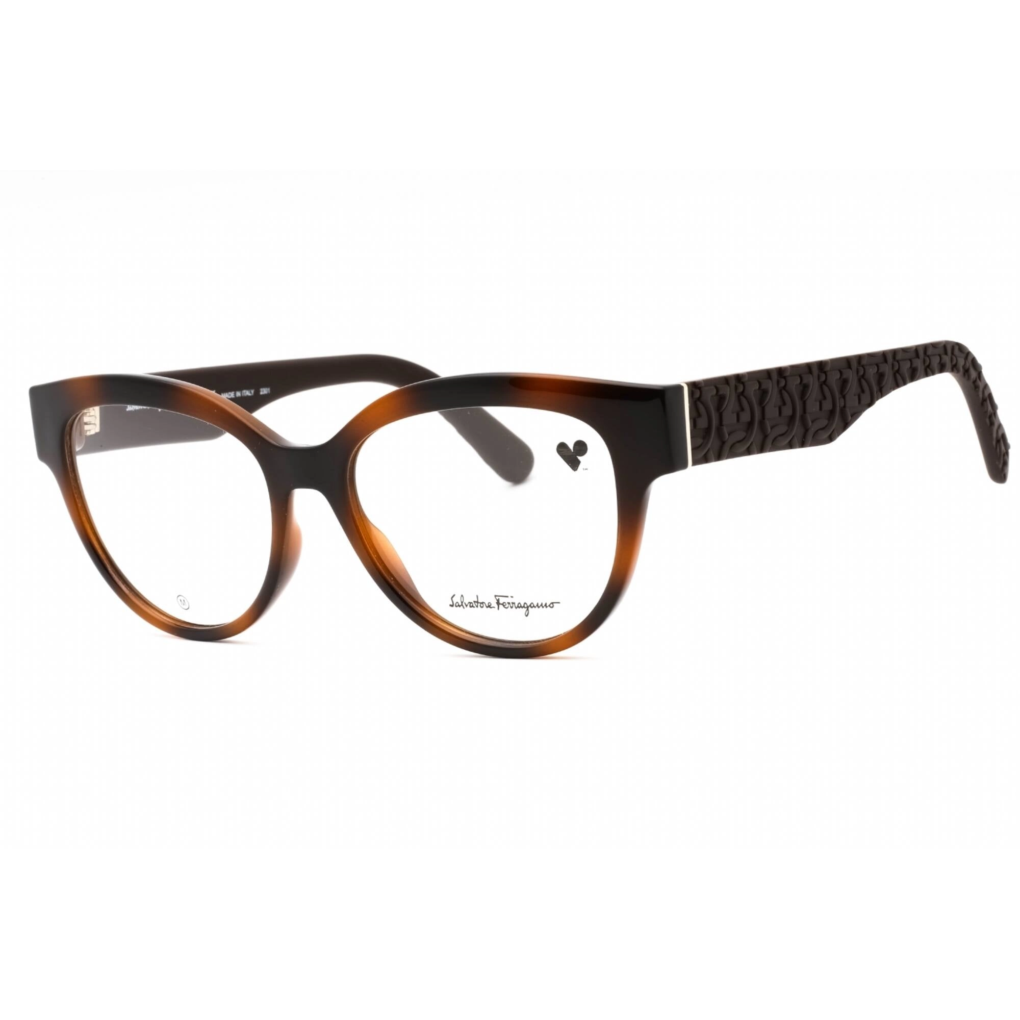 Salvatore Ferragamo Women's Eyeglasses - Tortoise Cat Eye Full Rim Frame | SF2957E 240