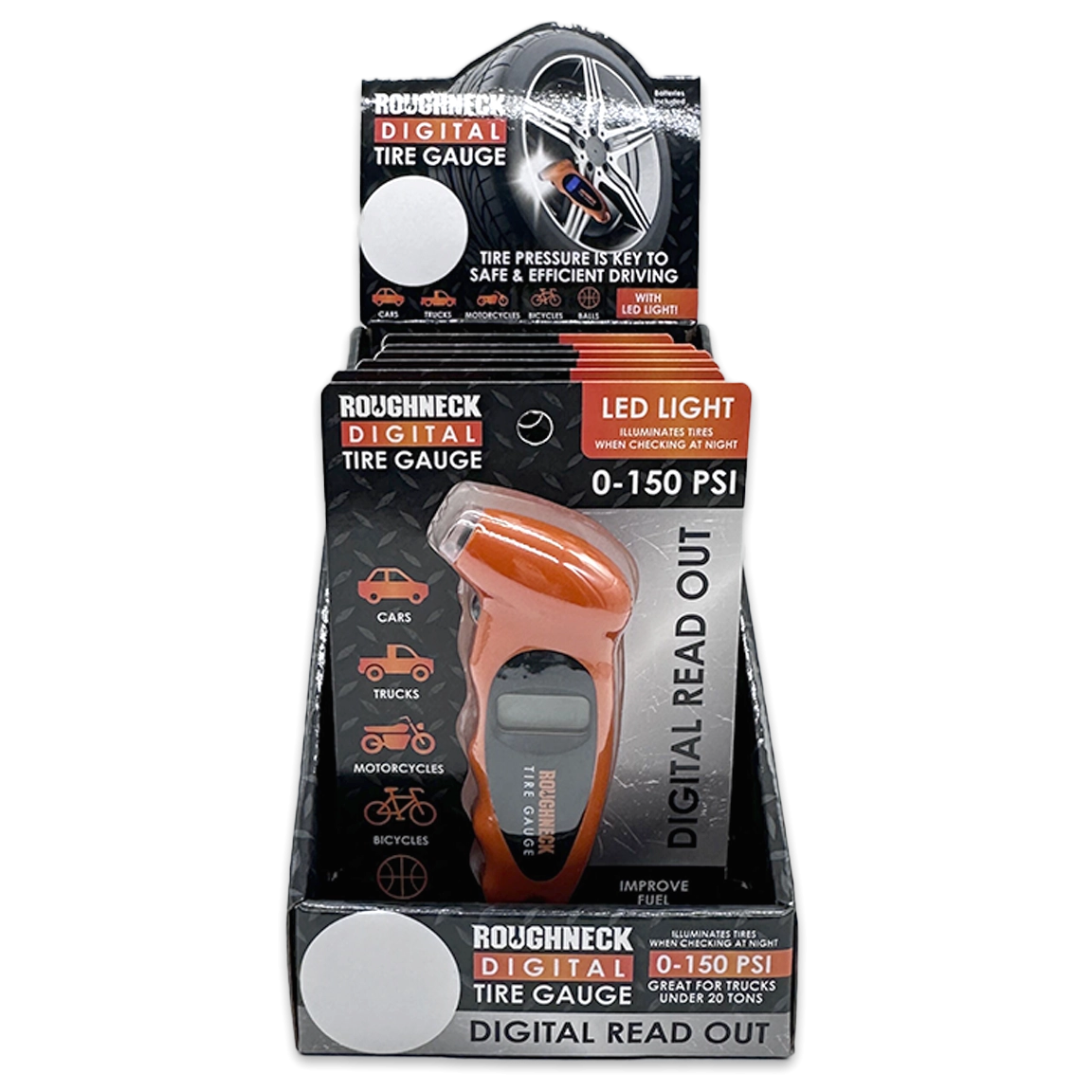 Small Digital Tire Gauge - 6 Pieces Per Retail Ready Display 24992