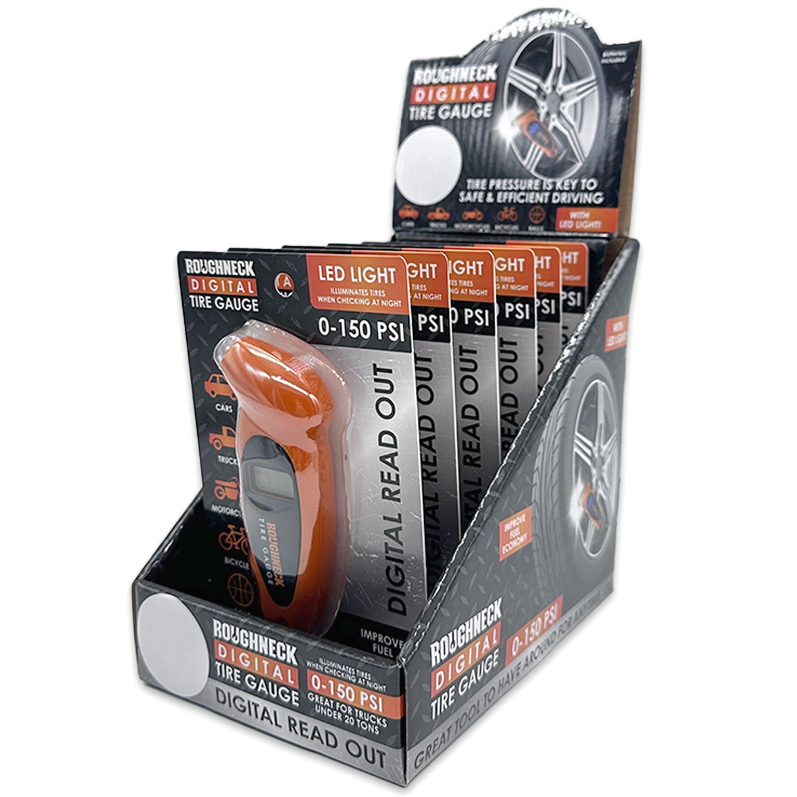 Small Digital Tire Gauge - 6 Pieces Per Retail Ready Display 24992