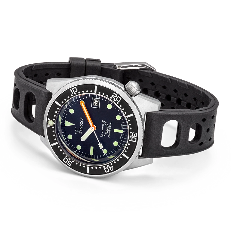 Squale 50 Atmos Black Blasted 1521-026/A 1521BKBL.NT