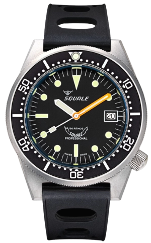 Squale 50 Atmos Black Blasted 1521-026/A 1521BKBL.NT