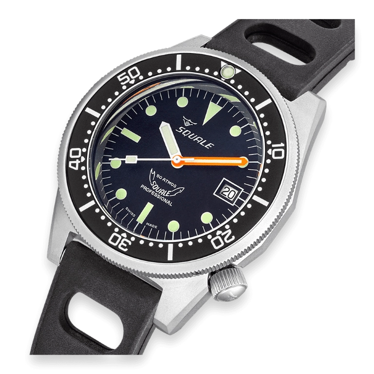 Squale 50 Atmos Black Blasted 1521-026/A 1521BKBL.NT