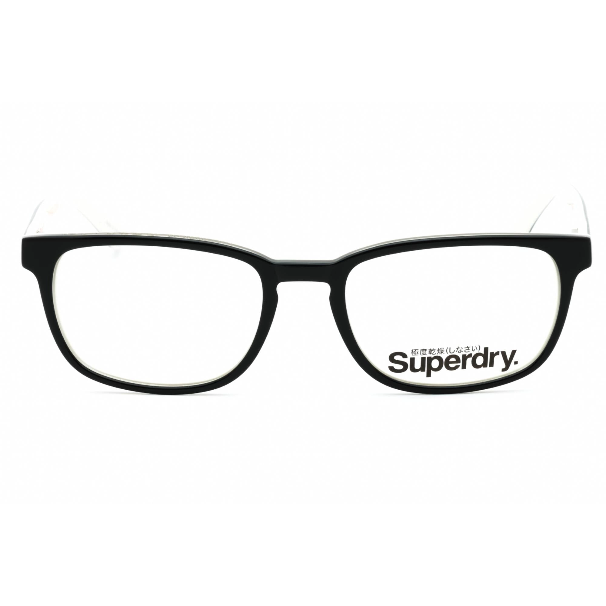 Superdry Women's Eyeglasses - Black/White Plastic Square Shape Frame | SDO-QUINN 104