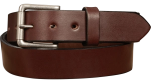 The Maverick: Men's Brown Non Stitched Leather Belt - 1.50"
