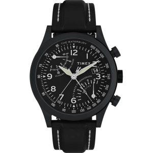 Timex Men's Watch - Waterbury Traditional Fly Back Chrono Black Strap | TW2W48000VQ