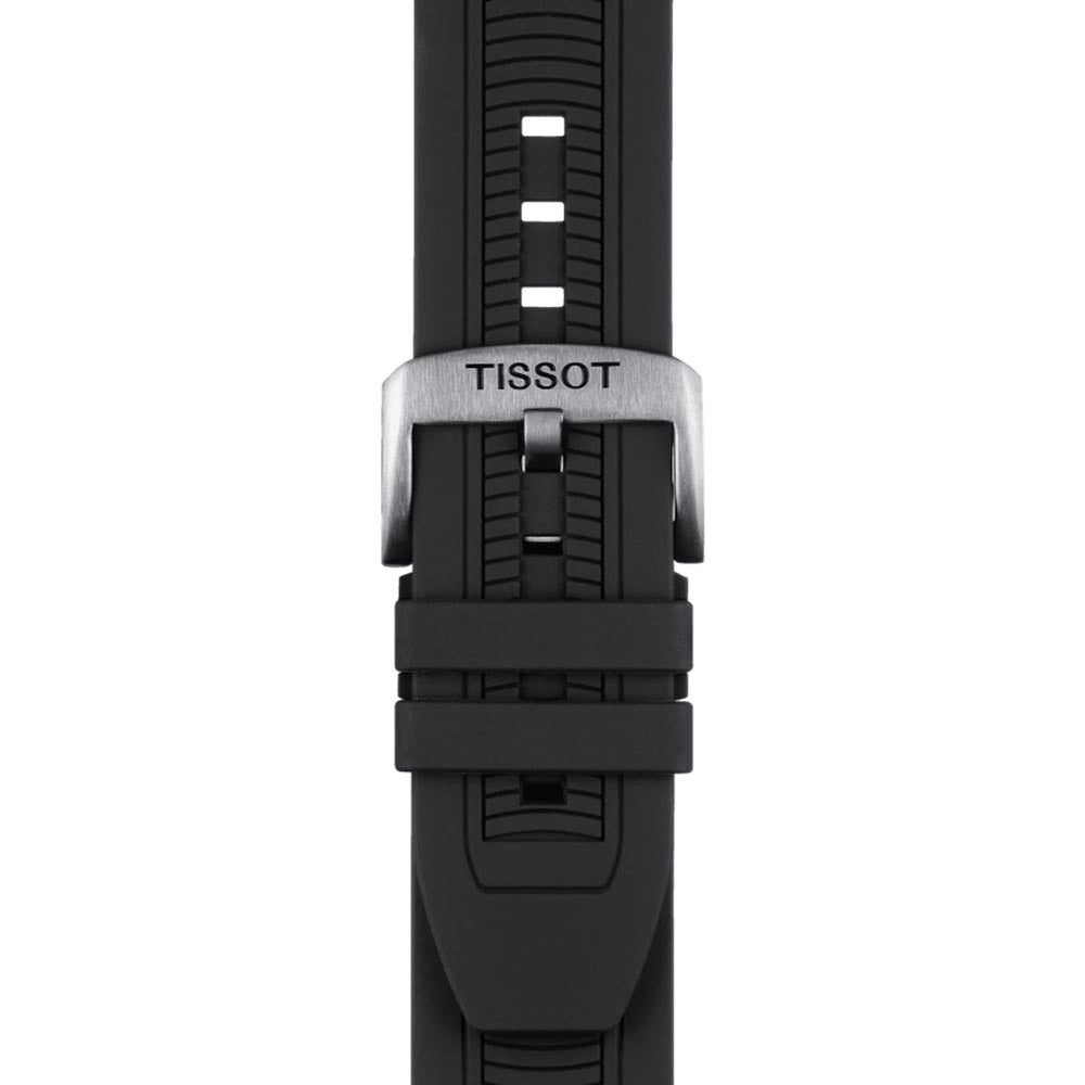Tissot T-Race Chronograph 43mm Anthracite Dial Black PVD Steel Quartz Gents Watch T1154172706100