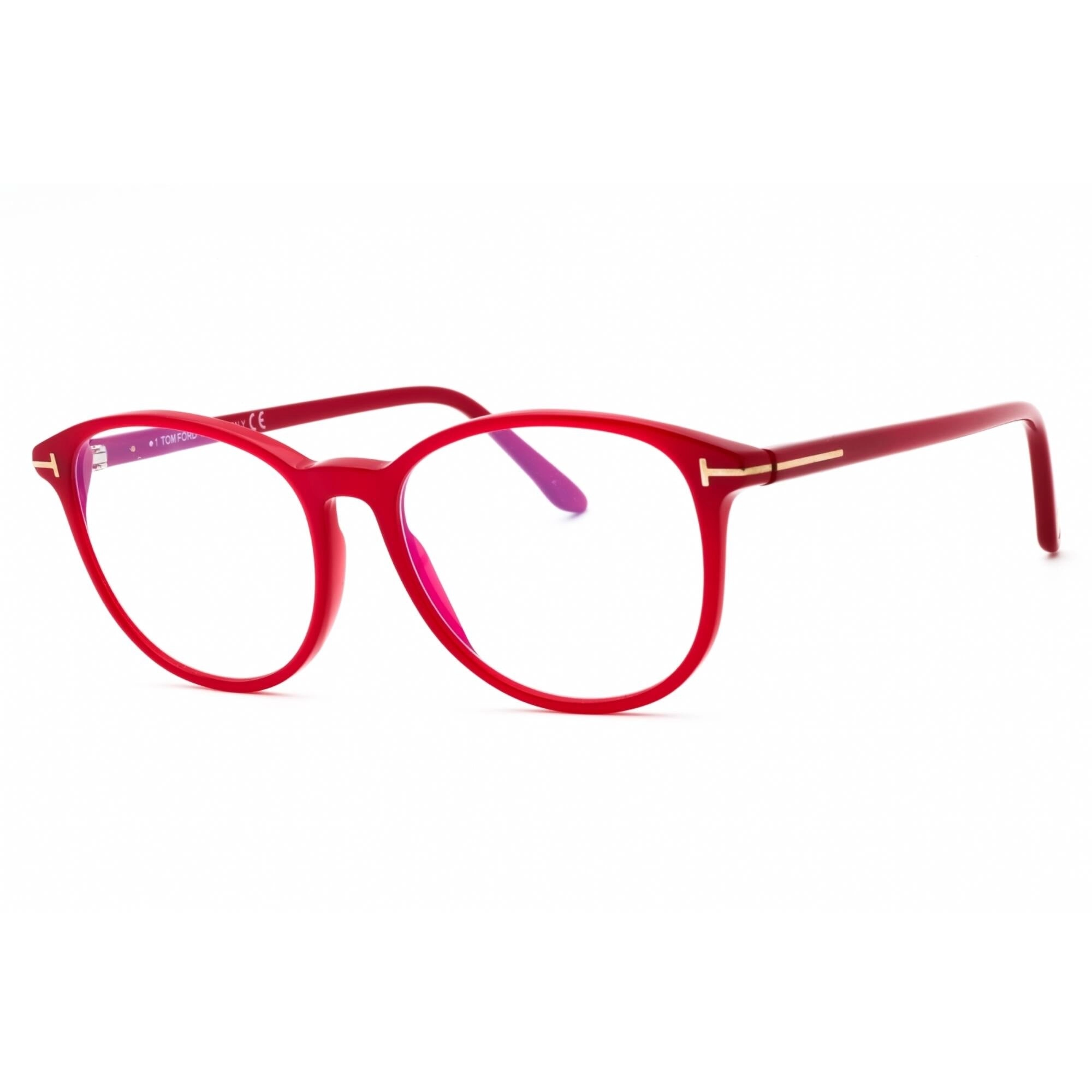 Tom Ford Women's Eyeglasses - Pink /Other Acetate Round Full Rim Frame | FT5810-B 074