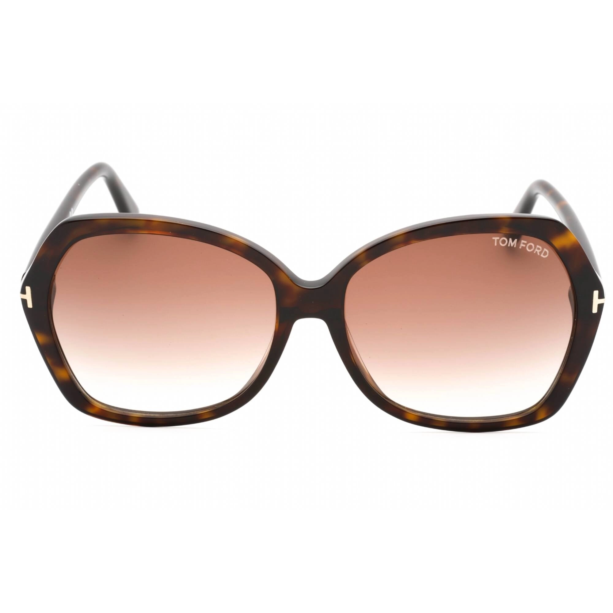Tom Ford Women's Sunglasses - Dark Havana Acetate Butterfly Frame | FT0328 Carola 52F
