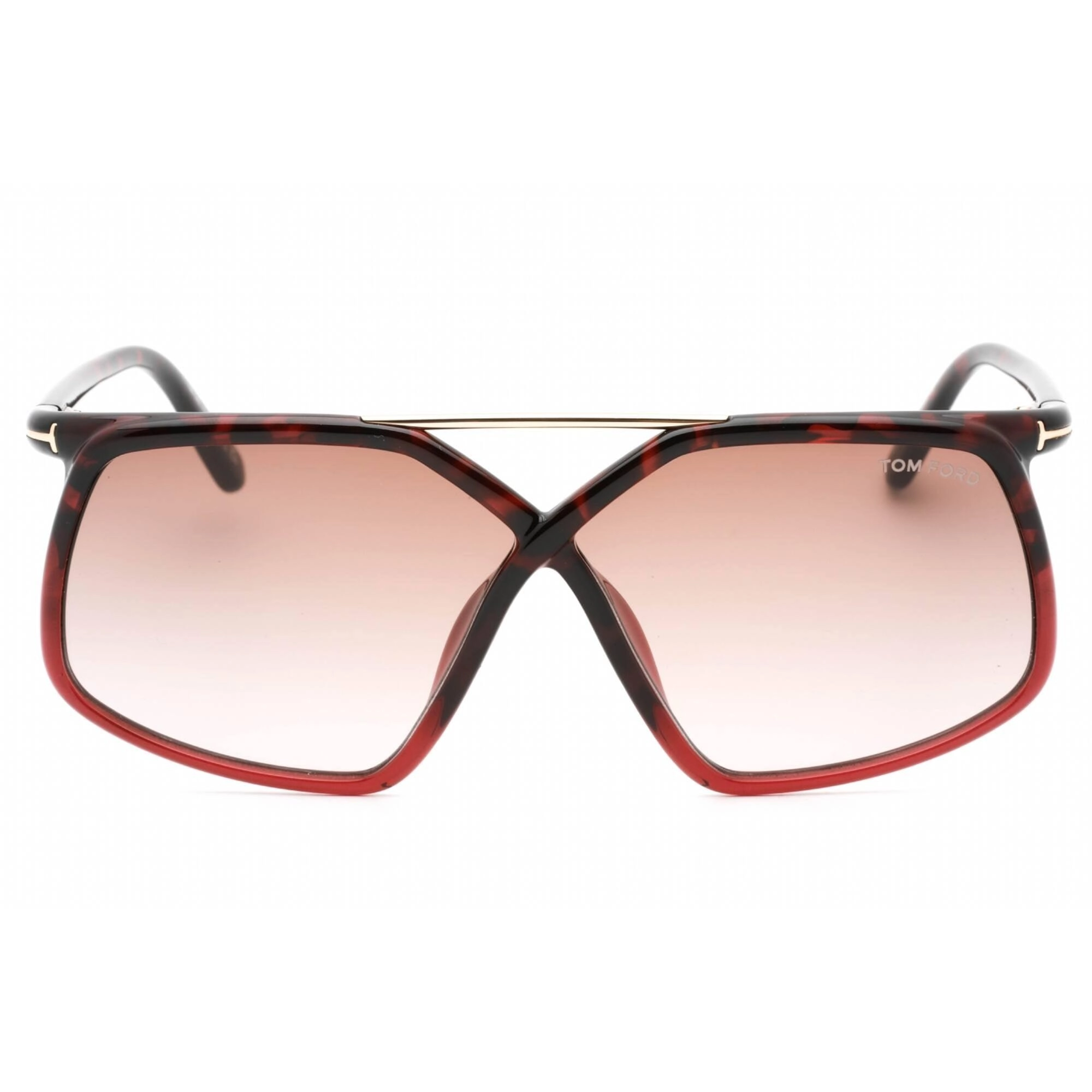 Tom Ford Women's Sunglasses - Havana Acetate Full Rim Rectangular Frame | FT1038 56Z