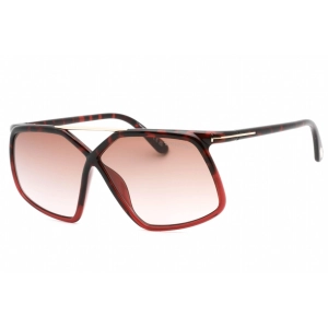 Tom Ford Women's Sunglasses - Havana Acetate Full Rim Rectangular Frame | FT1038 56Z