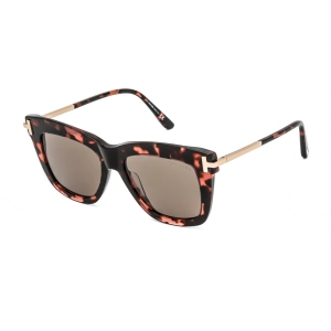 Tom Ford Women's Sunglasses - Havana/Other Plastic Cat Eye Full Rim Frame | FT0822 56E