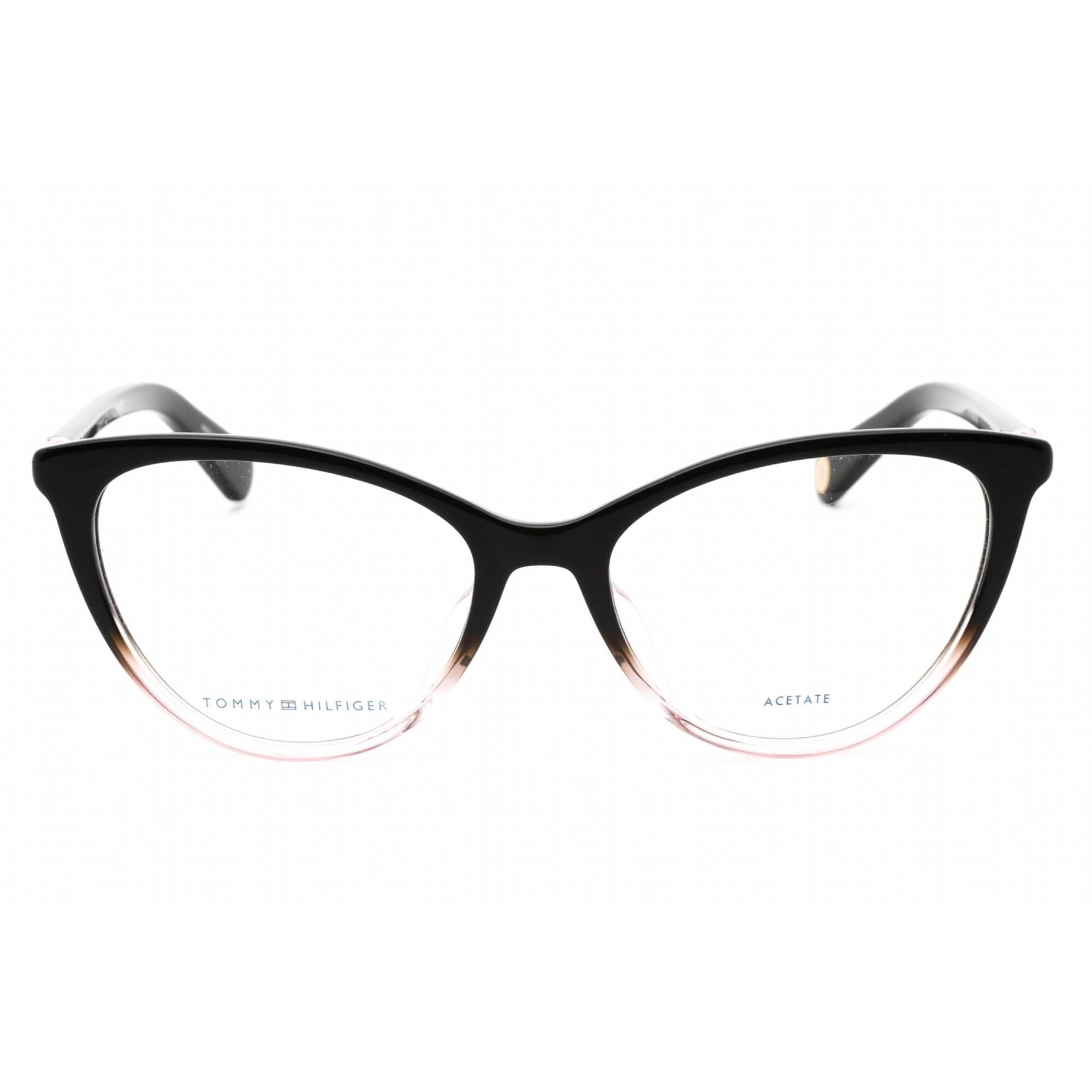 Tommy Hilfiger Women's Eyeglasses - Black Nude Half Rim Cat Eye | TH 1775 0KDX 00