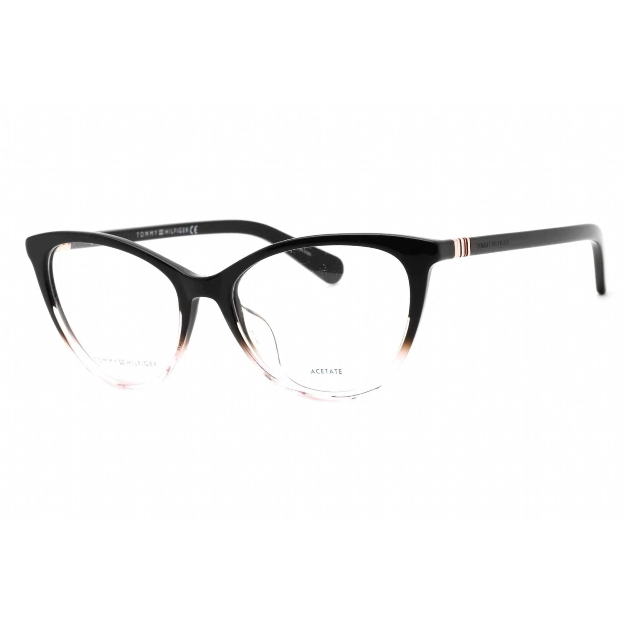 Tommy Hilfiger Women's Eyeglasses - Black Nude Half Rim Cat Eye | TH 1775 0KDX 00
