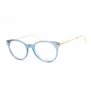 Tommy Hilfiger Women's Eyeglasses - Full Rim Blue Acetate Round | TH 1821 0PJP 00