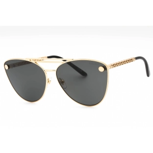 Versace Women's Sunglasses - Gold Metal Cat Eye Shape Full Rim Frame | 0VE2267 100287