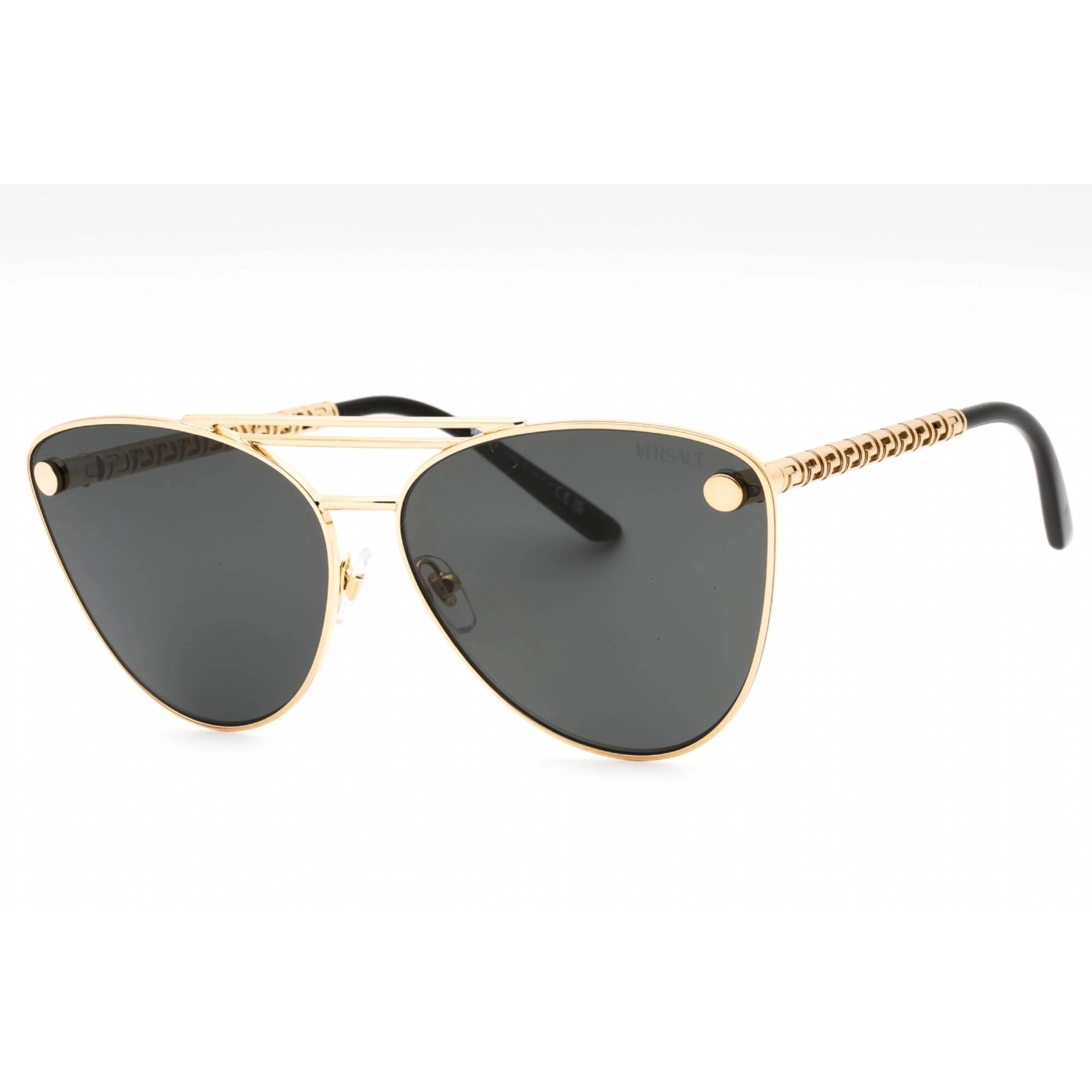 Versace Women's Sunglasses - Gold Metal Cat Eye Shape Full Rim Frame | 0VE2267 100287